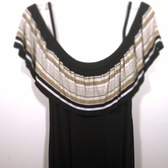 Bailey 44 Black Tan Summer Dress Size: M - Picture 4 of 12